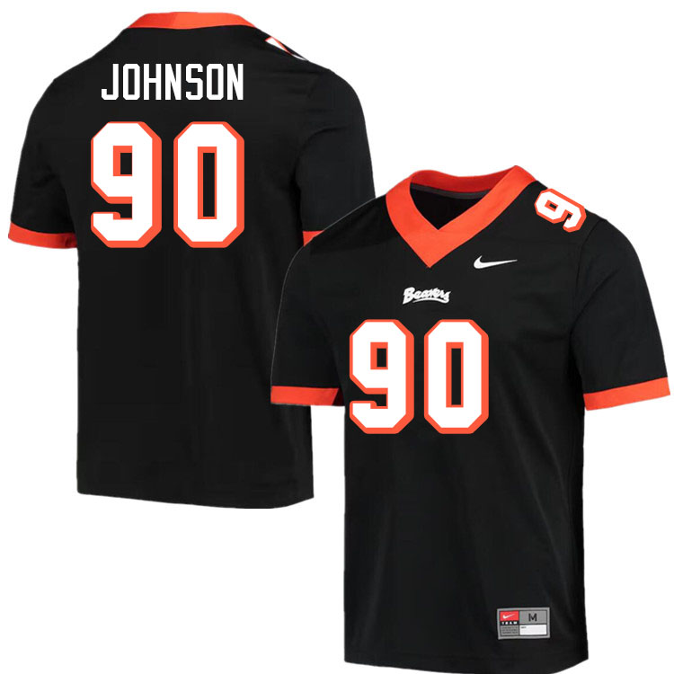 Men #90 Jojo Johnson Oregon State Beavers College Football Jerseys Stitched-Throwback